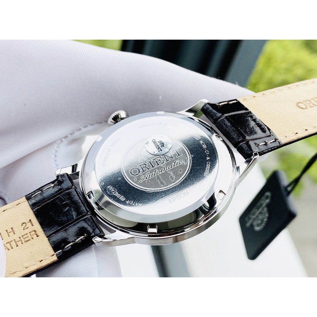 Đồng hồ nam chính hãng Orient Bambino Gen 2 FAC00009W0 - Máy Automatic cơ - Dây da - Kính khoáng cong