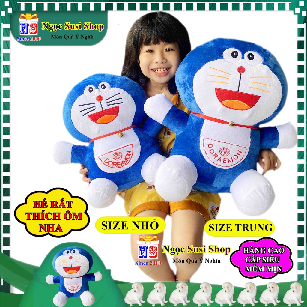 THÚ NHỒI BÔNG DOREMON DORAEMON SIZE 50CM CHO BÉ ÔM NGỦ - GẤU BÔNG HÌNH DOREMON