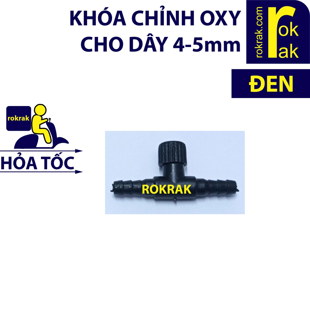 Khóa oxy thẳng Van khóa điều chỉnh khí cho dây 4-5mm nhiều loại