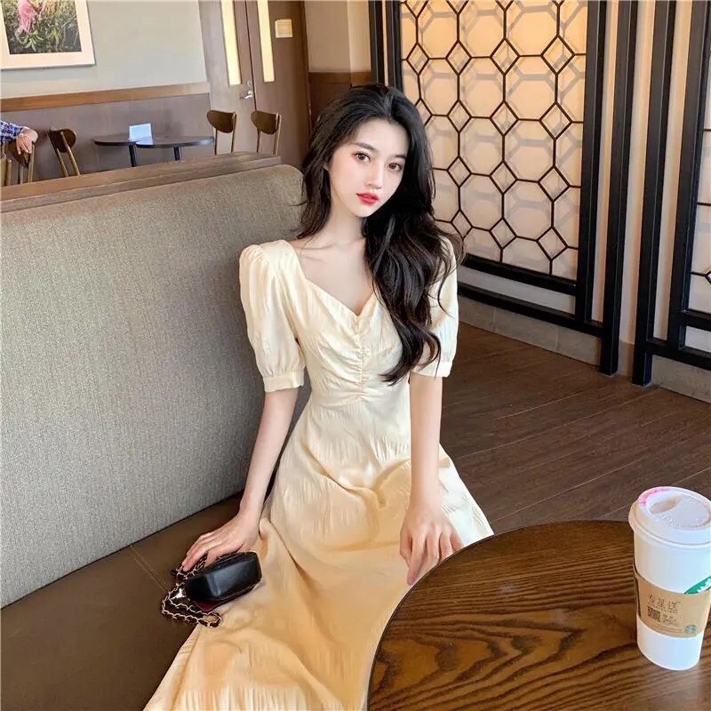 Váy Xoè Tiểu Thư Lưng Đan Dây Chéo Quyến Rũ VX08
