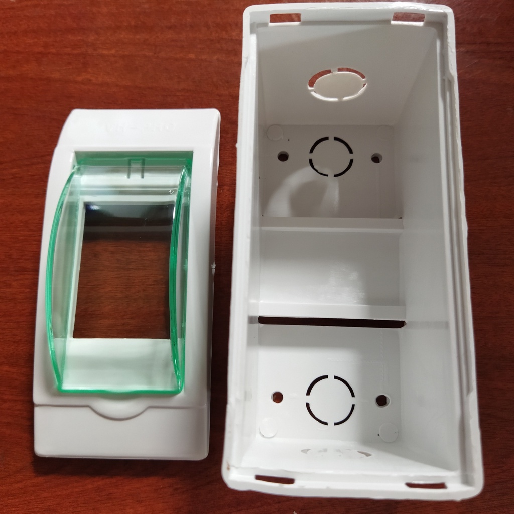 Hộp đựng cầu dao - cb tép 1p, 2p, cb chống giật có nắp che - kín nước, bụi bẩn - phù hợp tất cả cho tất cả các dòng