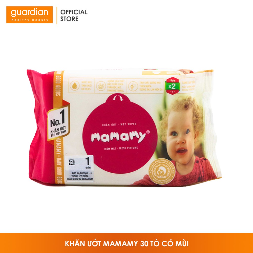 Khăn ướt Mamamy 30 tờ có mùi