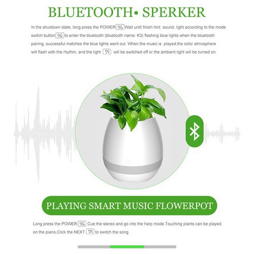 Loa bluetooth kiêm chậu hoa trồng cây