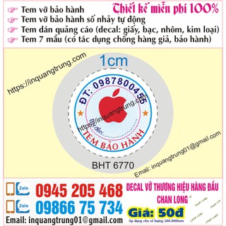 In tem bảo hành