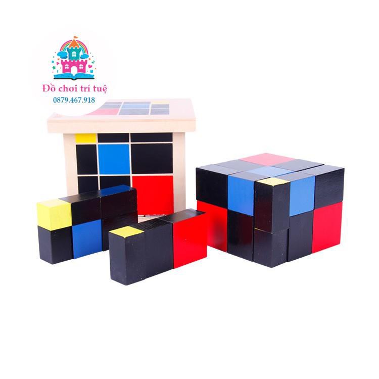 Khối nhị thức - khối tam thức  - Giáo cụ Montessori chuẩn chất lượng cao