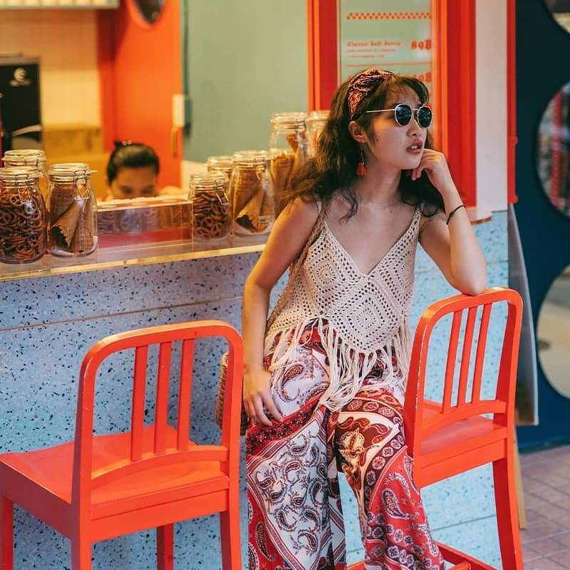 Áo lưới 2 dây tua rua hàng QC