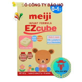 Sữa Meiji thanh 0~1 nhập khẩu (X16 ) hàng chuẩn công ty