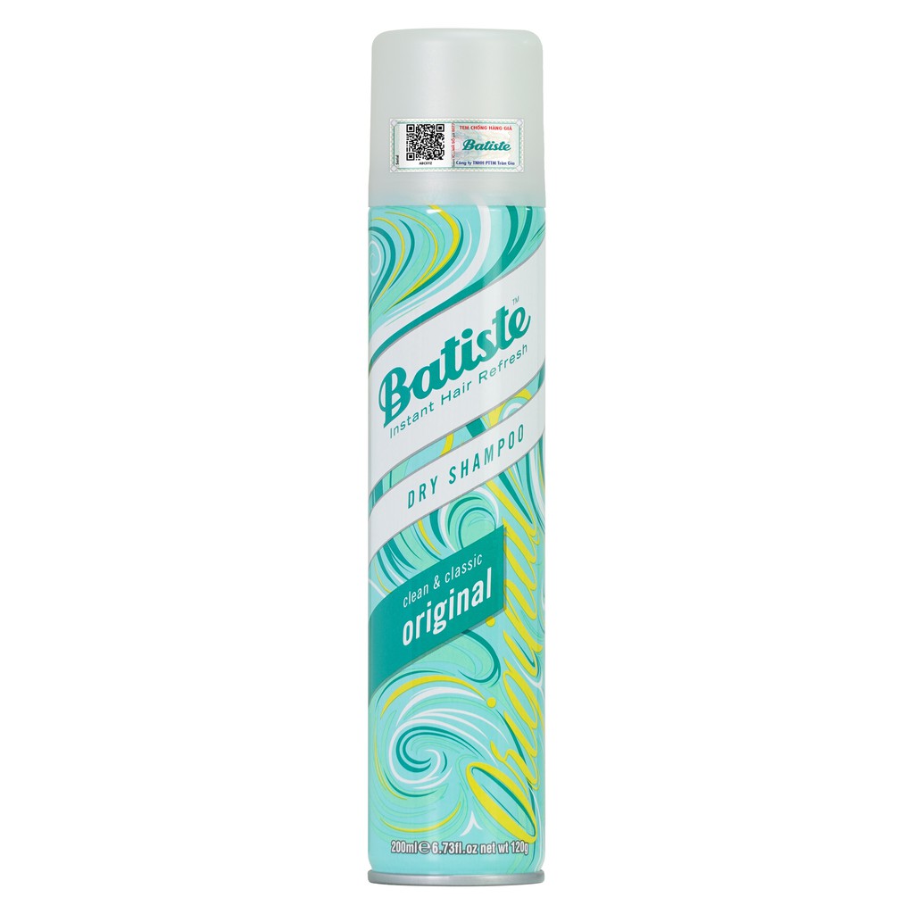 [Mã FMCGMALL - 8% đơn 250K] Dầu Gội Khô Batiste Dry Shampoo 200ml và 50ml