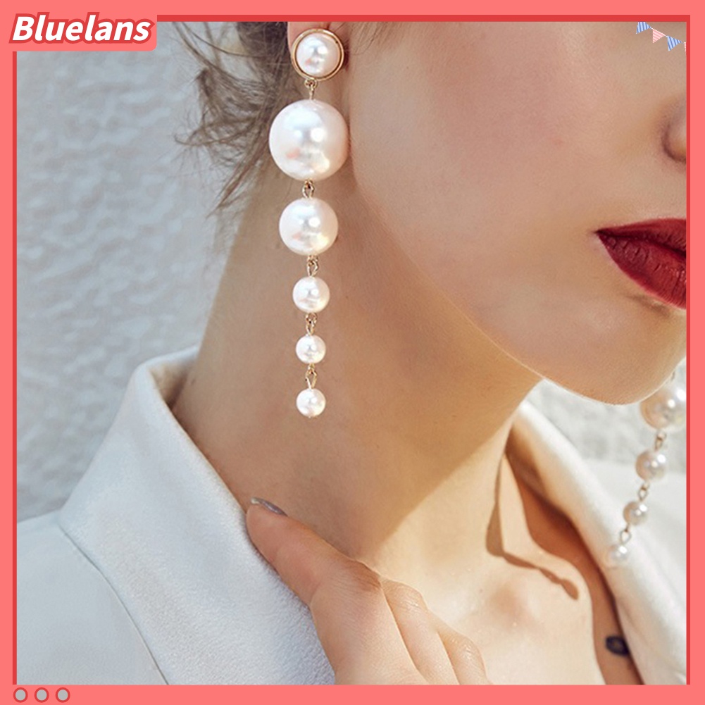 Đôi bông tai ngọc trai dáng rơi thời trang cho nữ