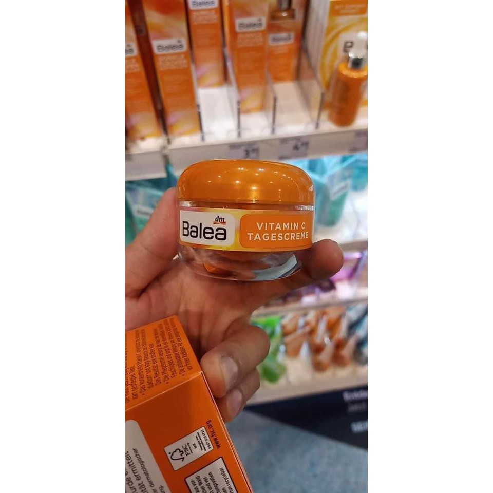Kem dưỡng trắng da, giảm nếp nhăn Balea Vitamin C 50ml  - Hàng Đức
