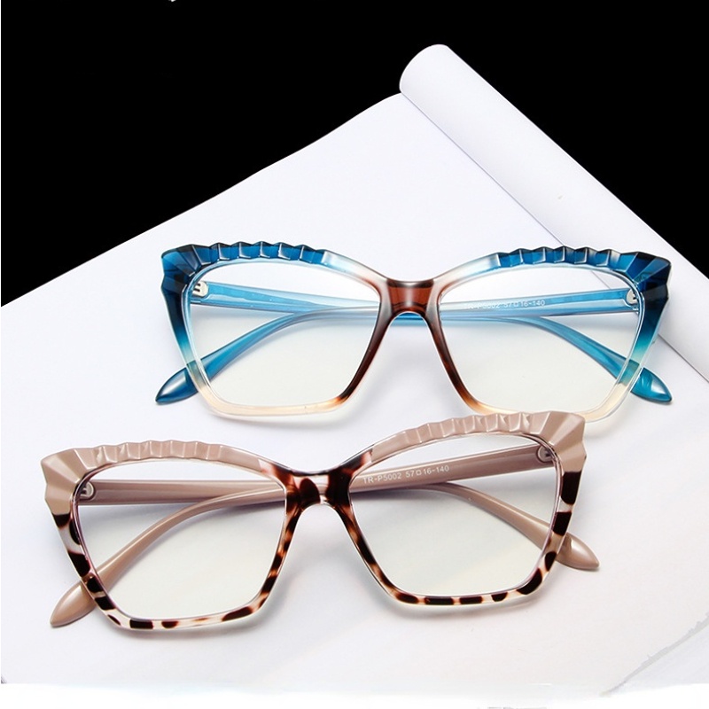 Mắt Kính Chống Ánh Sáng Xanh Hoạ Tiết Da Báo Thời Trang Dành Cho Nữ