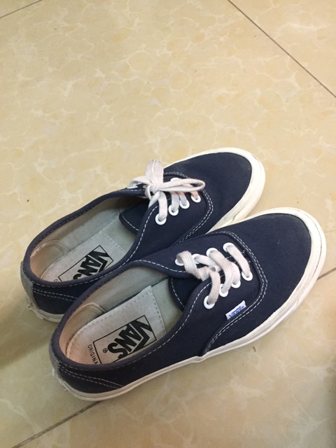 Pass giày vans vault xanh navy size 38