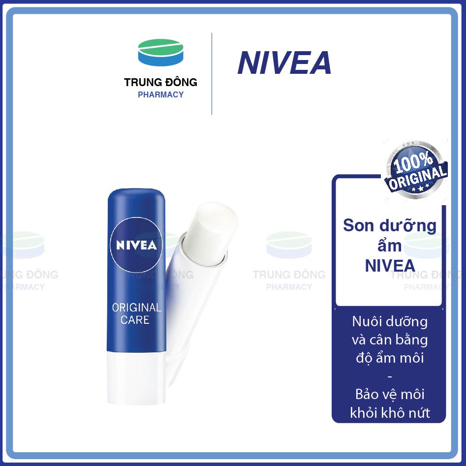 Nivea Son dưỡng môi - Dưỡng ẩm cho môi - Phục hồi da chết Chính hãng - Trung Đông Pharmacy