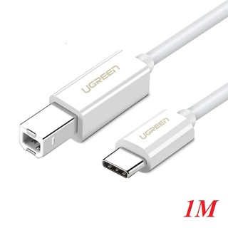 Ugreen 40560 1m màu trắng cáp usb type c ra cổng máy in usb 2.0 type b tốc độ cao us241