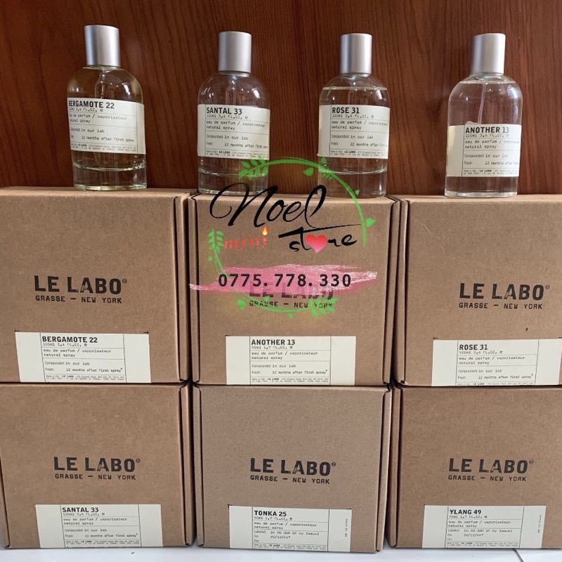 [6ml/15ml/25ml]Nước Hoa Le Labo 𝗥𝗢𝗦𝗘 31, BERGAMOTE 22,Santal 33, Another 13,Lys 41