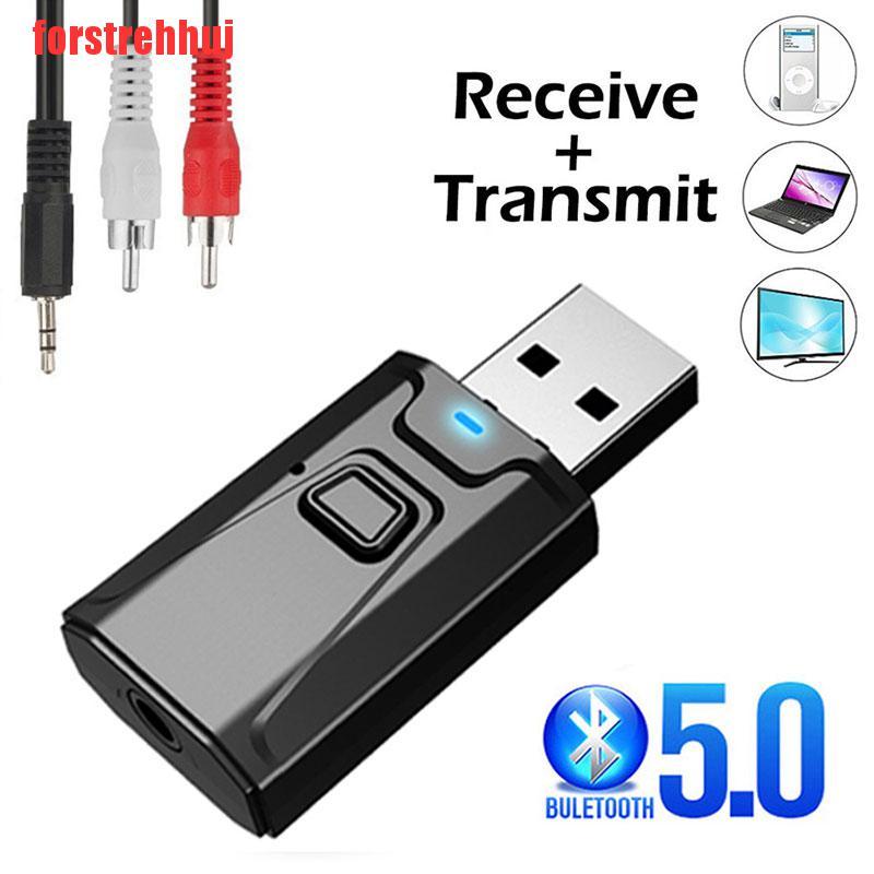 Usb Bluetooth 5.0 Nhận Tín Hiệu Âm Thanh Jack 3.5mm Aux Cho Tv Pc