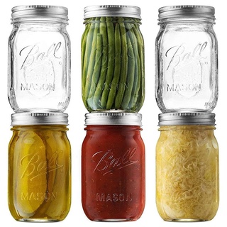 Lọ thủy tinh đa năng có chia vạch Mason Jar