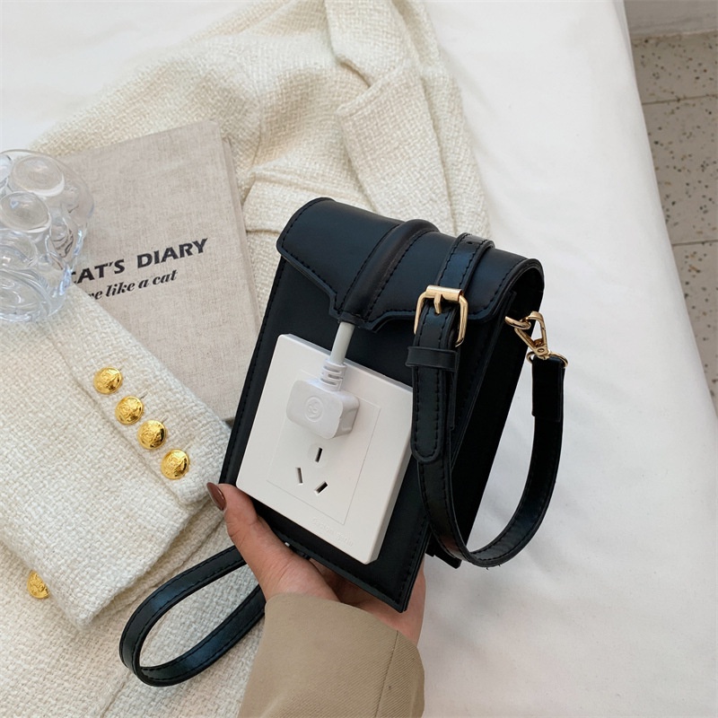 IELGY Túi Đeo Vai Có Khóa Thời Trang Sáng Tạo Sành Điệu Cho Nữ