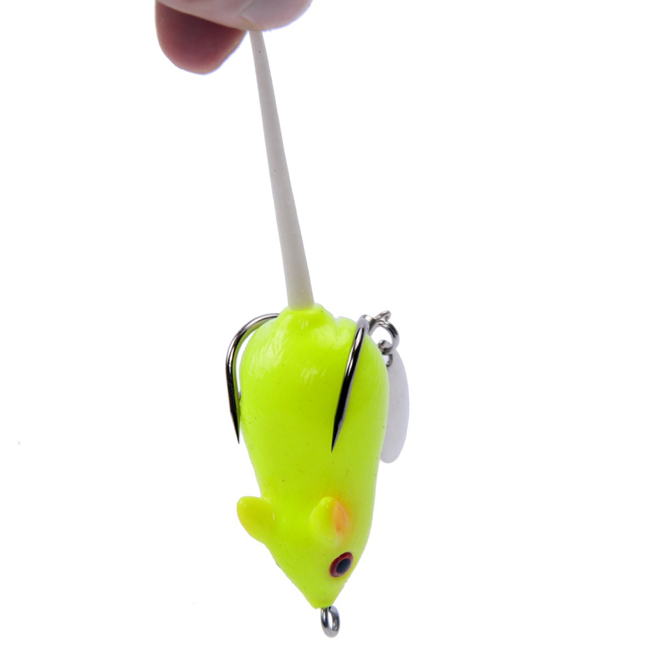 Mồi Câu Cá Giả 3d Có Móc 5.5cm / 10.5g Thunder Frog Rat Frog Lures Lure Bait Soft Bait Lure Suit Freshwater Double Hook Barbed Lei Frog Lei Mouse Bait