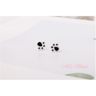 BÔNG TAI - NHẪN hình dấu chân mèo siêu xinh siêu dễ thương.