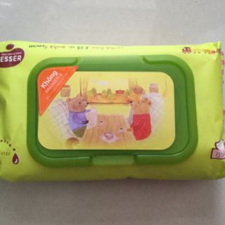 KHĂN ƯỚT WESSER 80 TỜ CÓ NẮP (KHÔNG MÙI)