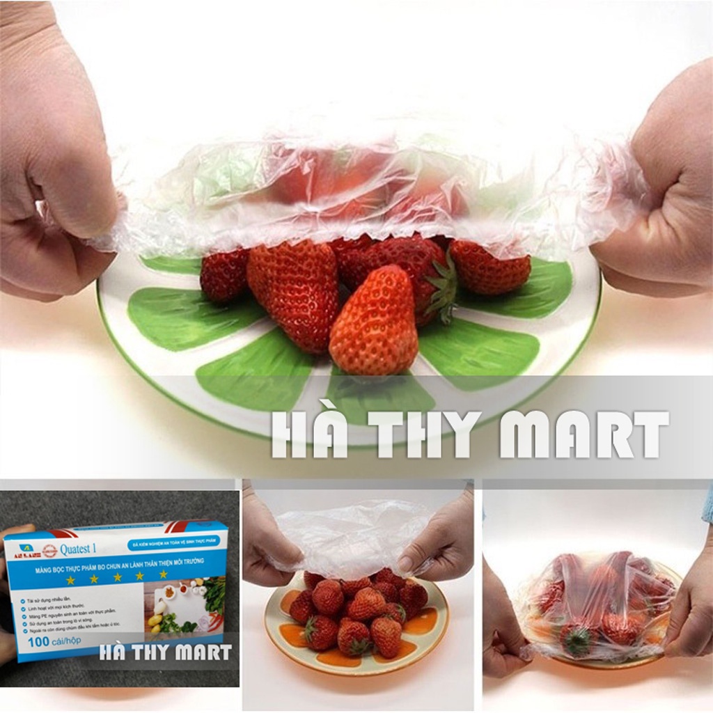Hộp 100 miếng màng bọc thực phẩm bo chun AL Việt Nam [An toàn - hiệu quả]