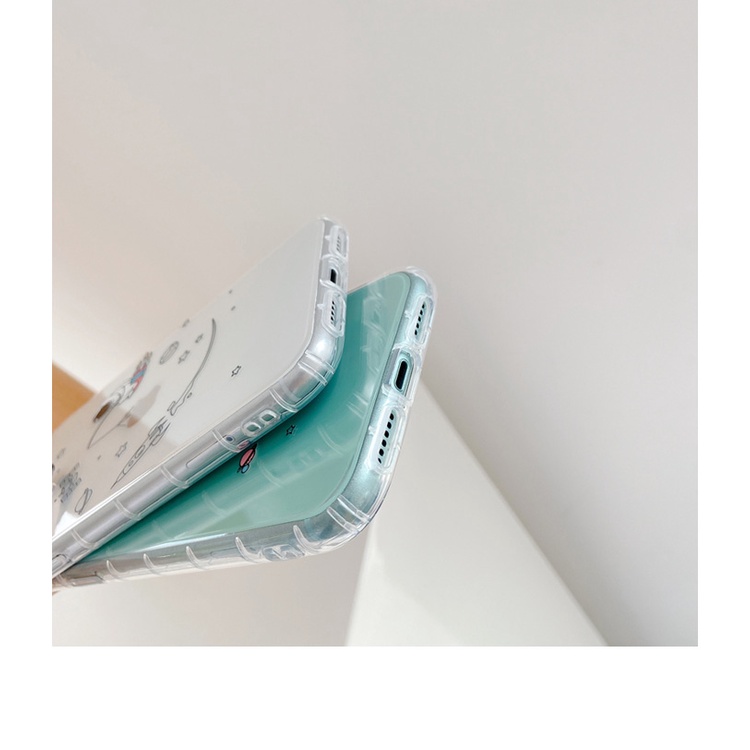 Ốp Điện Thoại Trong Suốt Họa Tiết Phi Hành Gia Dễ Thương Cho iPhone 12 11 Pro Max X Xs Xr 12 Mini 7 8 Plus | BigBuy360 - bigbuy360.vn