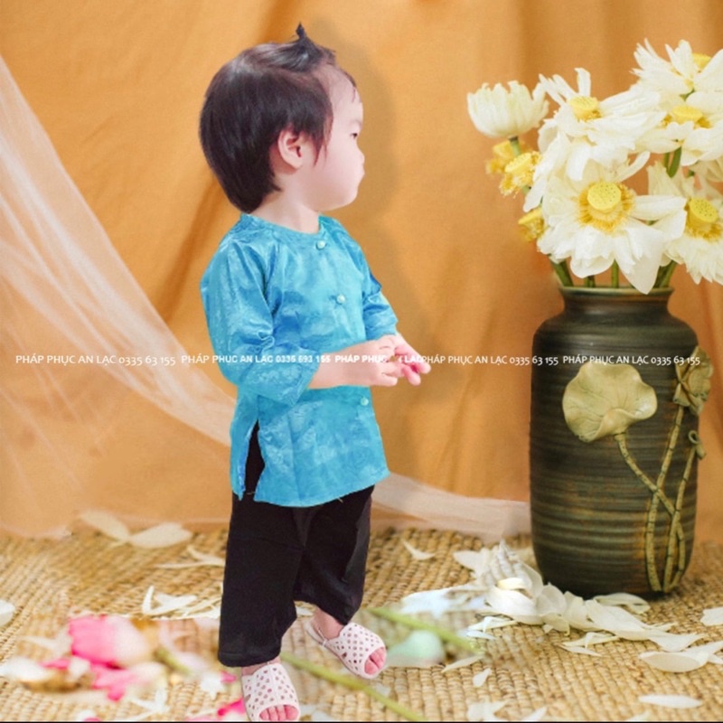 Set bà ba dài tay 7 màu quần đen cho bé gái