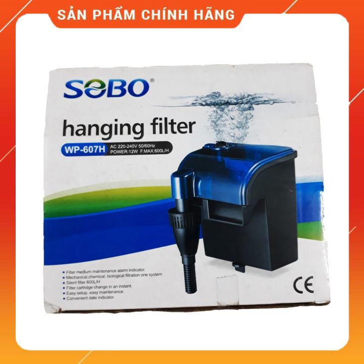 Máy Lọc Thác Cho Bể Cá Sobo WP-607H - Bộ Lọc Treo Dành Cho Bể Cá Cảnh