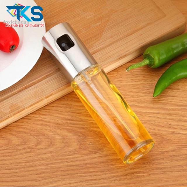 Bình xịt dầu ăn thuỷ tinh 100ml