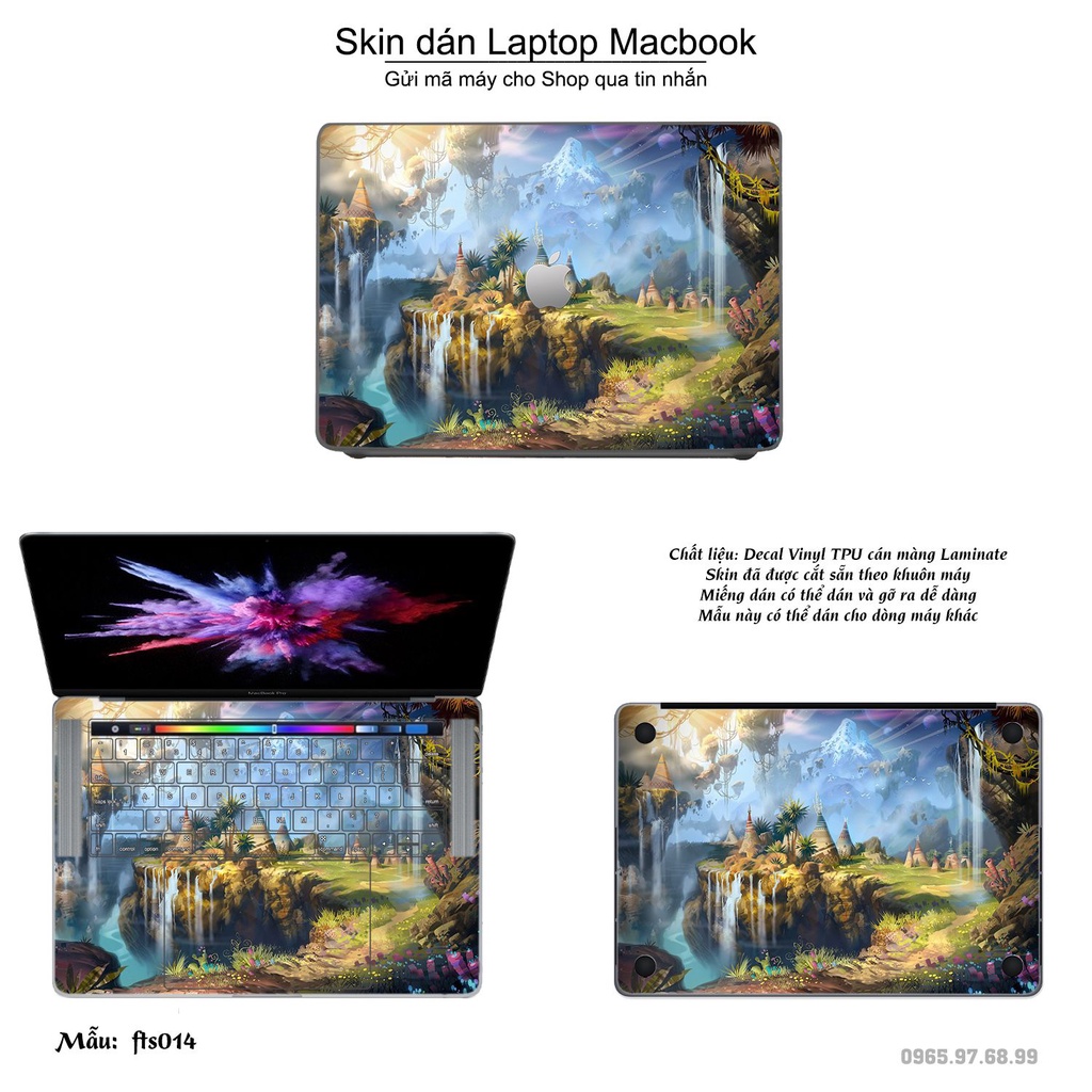 Skin dán Macbook mẫu Fantasy (đã cắt sẵn, inbox mã máy cho shop)