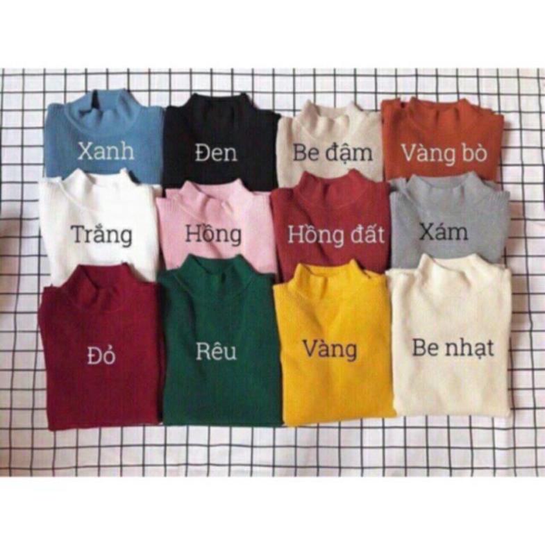 ÁO LEN TĂM NỮ CỔ 3 PHÂN HÀNG ĐẸP LOẠI 1 | BigBuy360 - bigbuy360.vn