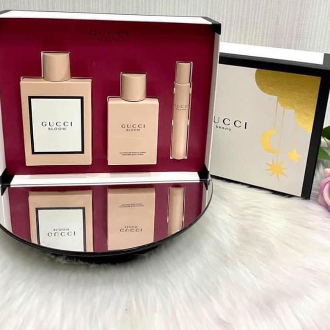 Set nước hoa Gucci Bloom EDP ( Nước hoa 100ml - Lotion 100ml - Nước hoa lăn 7,4ml ) | BigBuy360 - bigbuy360.vn