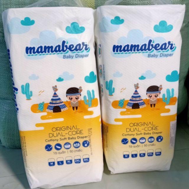 Tã quần Mama Bear Mamabear cho bé gói 50 chiếc nhiều size M/L/XL/2XL/3XL
