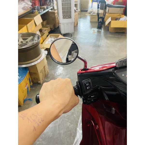 Gương chiếu hậu xe máy mini, gương tròn hàng nhập chính hãng thái lan