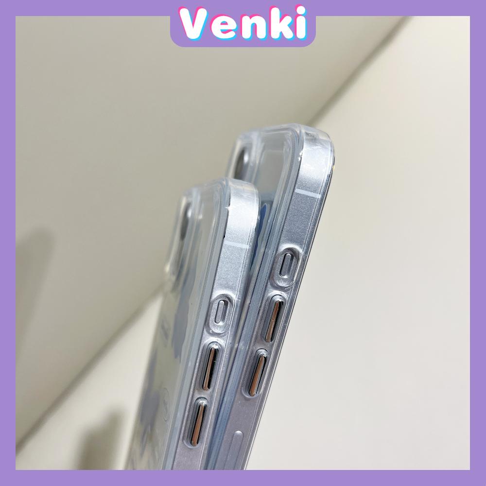 Ốp điện thoại TPU dày mềm siêu trong suốt chống sốc nút mạ bảo vệ camera thích hợp cho iPhone 13 12 Pro Max 11 7 Plus
