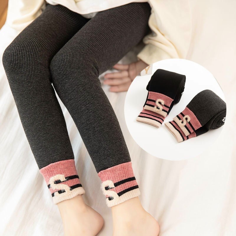 Quần legging, quần tất len tăm lót lông siêu dày ấm cho bé (có size)