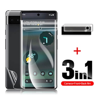 Front Back Camera Glass Lens For Google Pixel 6A Screen Protector Hydrogel Film 3D For Gogle Pixel 6 Pro 6 A 6A Protective Glass