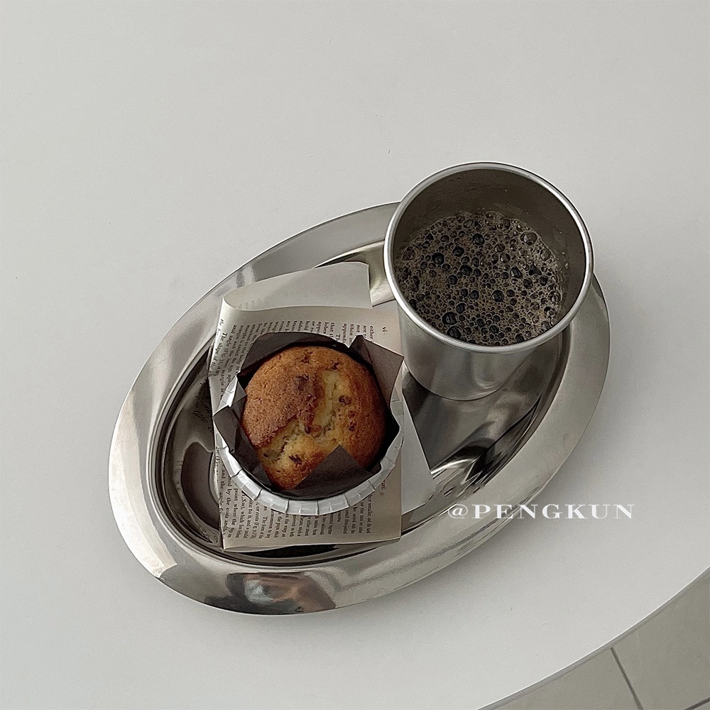 Khay đựng thức ăn bằng thép không gỉ tiện dụng cho gia đình