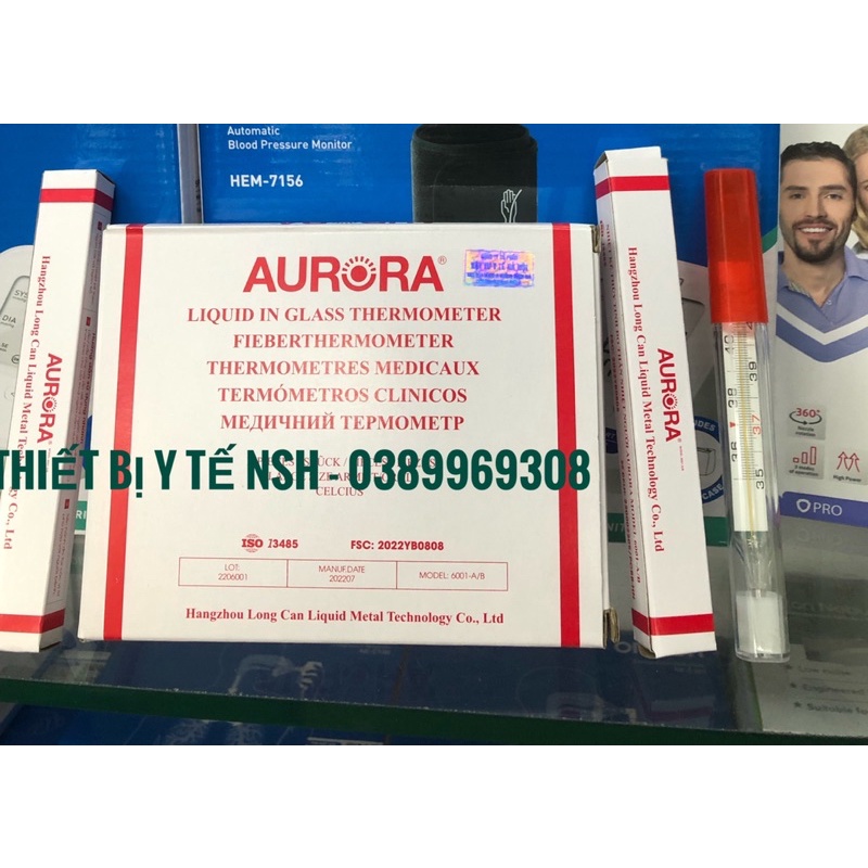 ❤ NHIỆT KẾ THỦY NGÂN AURORA, NHIỆT KẾ THUỶ NGÂN KẸP NÁCH ĐO NHIỆT ĐỘ CƠ THỂ, kẹp nhiệt độ thuỷ ngân AURORA