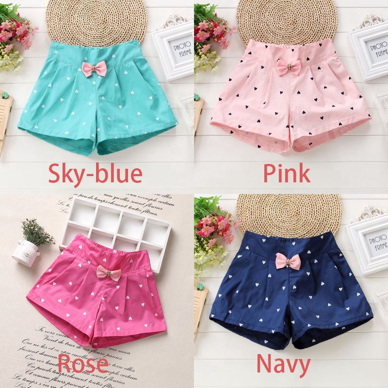 Quần Short Cotton In Hoa Mềm Mại Cho Bé Gái (2-9 Tuổi)