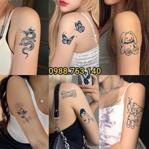 Hình xăm 15 ngày, 29 hình xăm dán kích thước 6x10cm