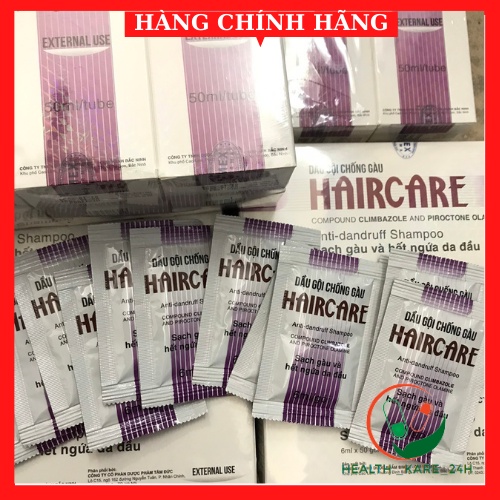Dầu gội sạch gầu hết ngứa da đầu ngăn tiết bã nhờn tróc vẩy HAIRCARE cho mái tóc mềm mượt hết khô xơ chẻ ngọn