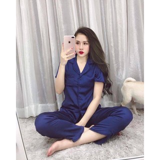 [MÃ SST12381 GIẢM 20K ĐƠN 0Đ] Đồ Bộ Phi Lụa Trẻ Trung Thanh Lịch