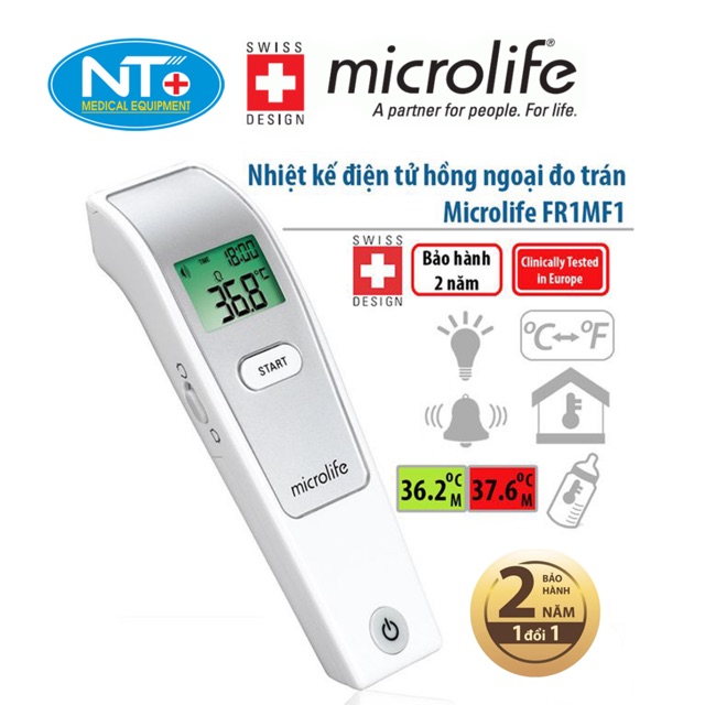 [Hàng chính hãng-Bảo hành 2 năm]Nhiệt kế Đo trán Hồng ngoại Microlife