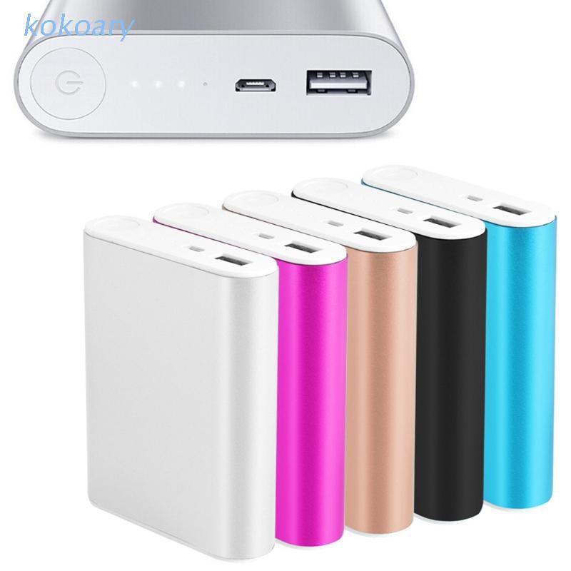 Vỏ Pin Sạc Dự Phòng Kok 5v 1a 4 Cổng Usb 18650 Diy Chuyên Dụng Đa Năng Cho Điện Thoại