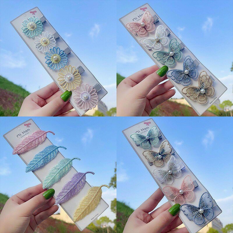 Kẹp tóc phong cách ngọt ngào, thanh lịch