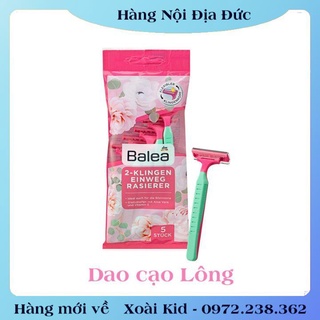 Dao cạo lông lưỡi kép túi 5 cái cho nữ Balea