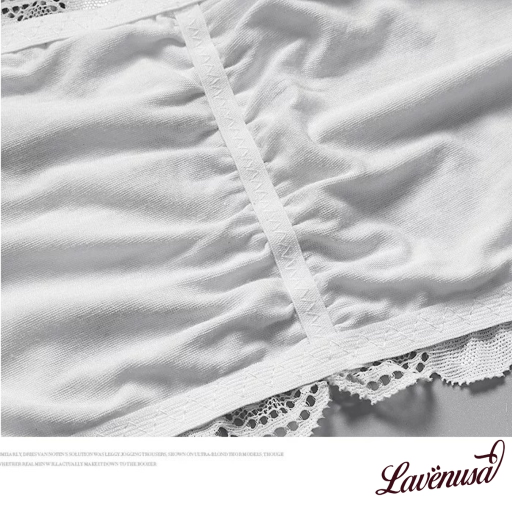 Áo bra quây ngực ren không dây đệm mỏng cài sau chống tụt LAVENUSA AL51