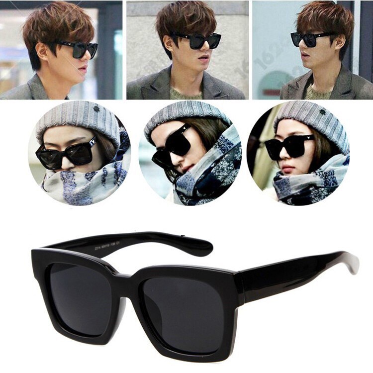 Mắt Kính Thời Trang Form Vuông Bản Lớn Unisex Nam Nữ K56 - Hazo